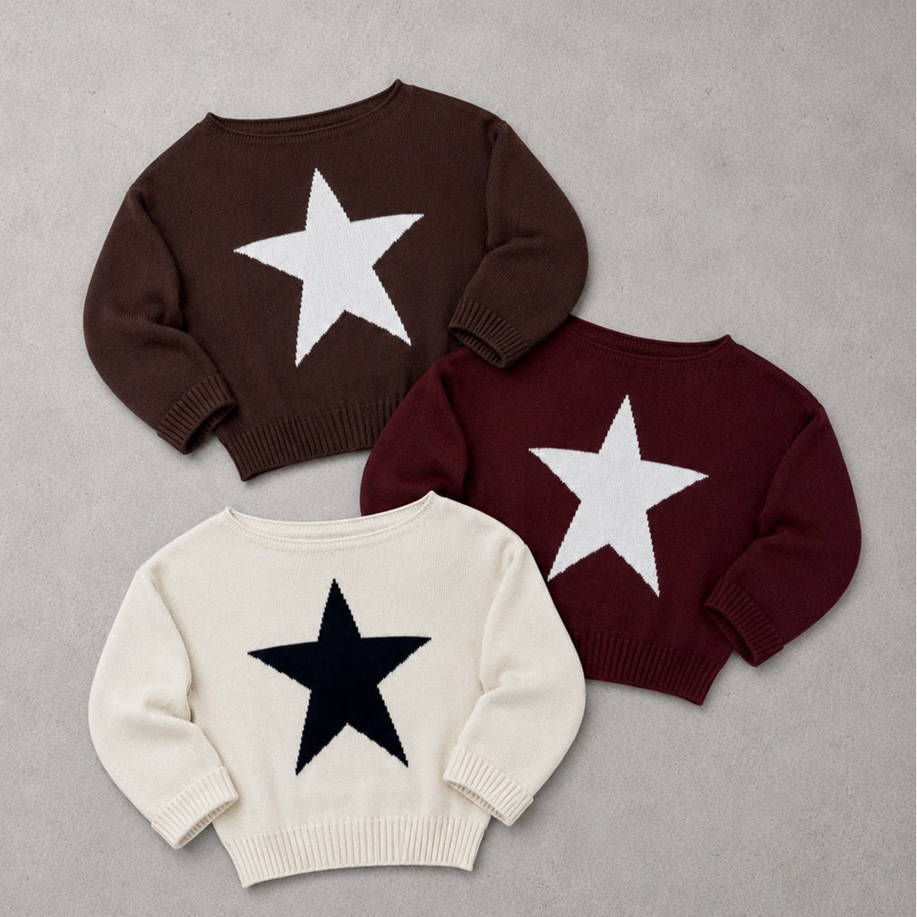 Sweater Star - Bordeaux