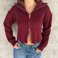 Campera Tejida Moon - Bordeaux